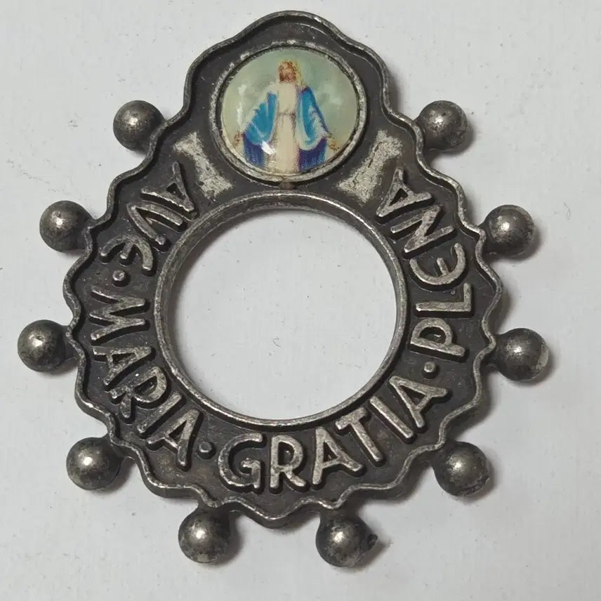 [BUNJANG] Antique Metal Rosary Set of 2 (Virgin Mary, Italian) / 앤틱 금속 묵주 2개세트 성모마리아 이타리아 앤틱