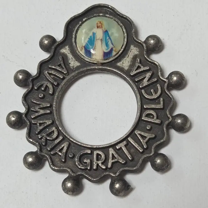 [BUNJANG] Antique Metal Rosary Set of 2 (Virgin Mary, Italian) / 앤틱 금속 묵주 2개세트 성모마리아 이타리아 앤틱