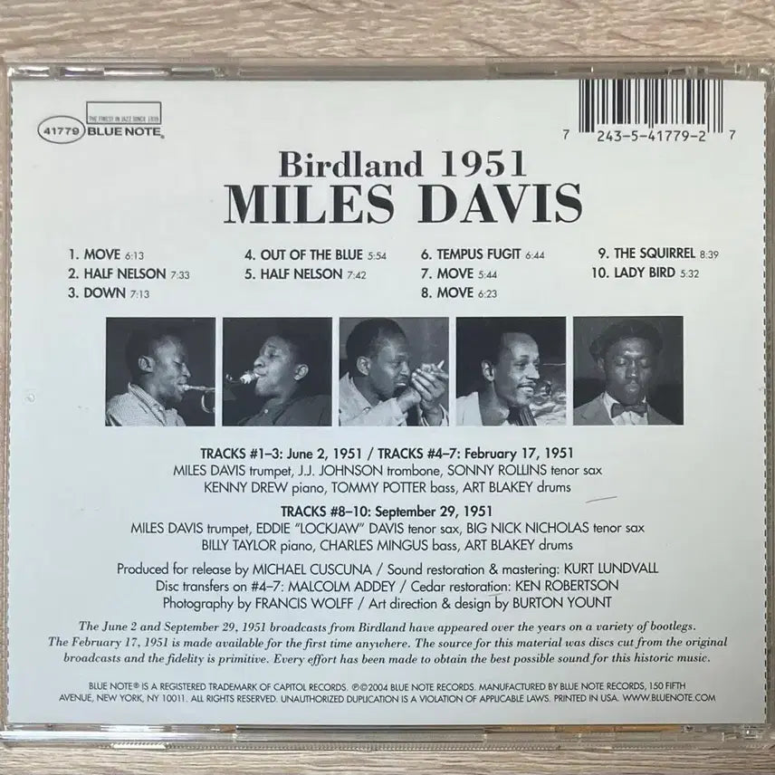 [BUNJANG] Miles Davis Birdland 1951 CD / 마일스 데이비스 - Birdland 1951 CD 판매