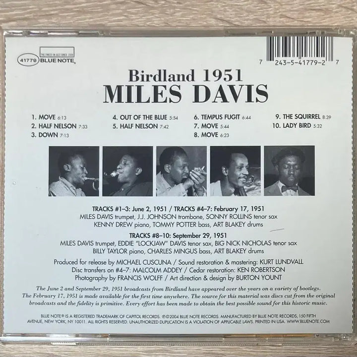 [BUNJANG] Miles Davis Birdland 1951 CD / 마일스 데이비스 - Birdland 1951 CD 판매