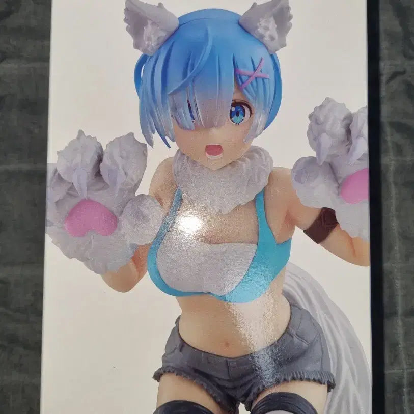 [BUNJANG] Re:Zero Rem Wolf Maiden Figure - Another Color Ver. (Sealed) / 리제로 렘 미소녀 피규어 늑대 미개봉 새상품