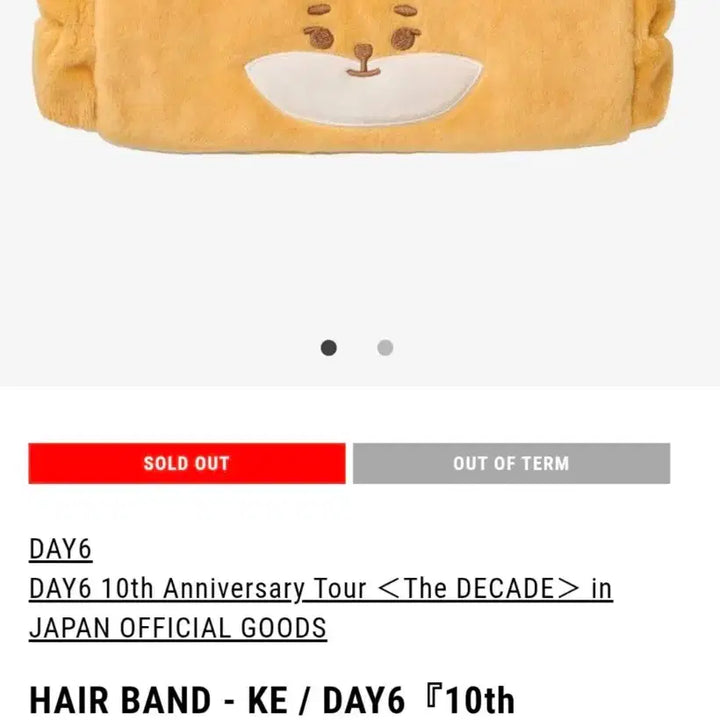 [BUNJANG] Day6 Japan MD Headband / 데이식스 일본 MD 헤어 밴드 케