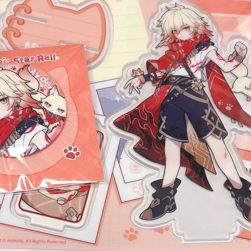 [BUNJANG] Honkai: Star Rail Exhibition Tinycat Acrylic Stand &amp; Can Badge Bundle / 붕괴 스타레일 전시회 붕스 마이데이 타이니캣 미니니 고양이 아크릴스탠드 캔뱃지