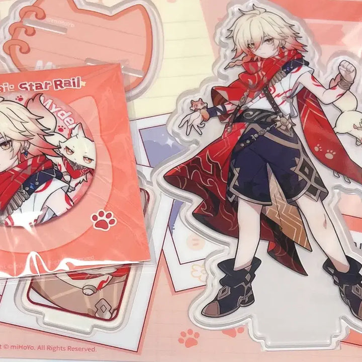 [BUNJANG] Honkai: Star Rail Exhibition Tinycat Acrylic Stand &amp; Can Badge Bundle / 붕괴 스타레일 전시회 붕스 마이데이 타이니캣 미니니 고양이 아크릴스탠드 캔뱃지