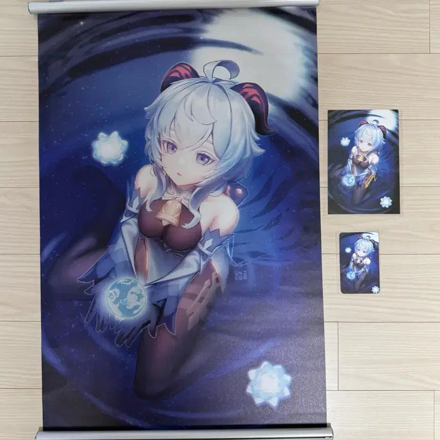[BUNJANG] Genshin Impact Ganyu Scroll Rod Set / 원신 감우 족자봉 세트