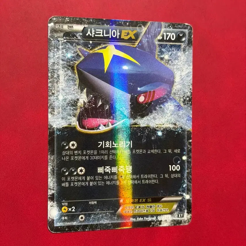 [BUNJANG] Pokemon Ancient Rare Card, Sharpedo EX XY / 포켓몬 고대 희귀 카드 샤크니아 EX XY