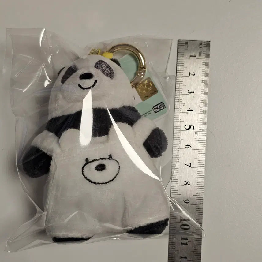[BUNJANG] We Bare Bears Overalls Panda Plush Keychain / [인뽑] 위베어베어스 멜빵 판다 인형 키링 판매합니다.