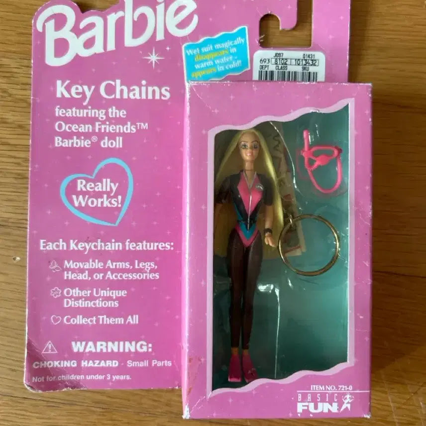 [BUNJANG] Barbie Ocean Friends Keychain / 고전 바비 오션 프렌즈 키체인