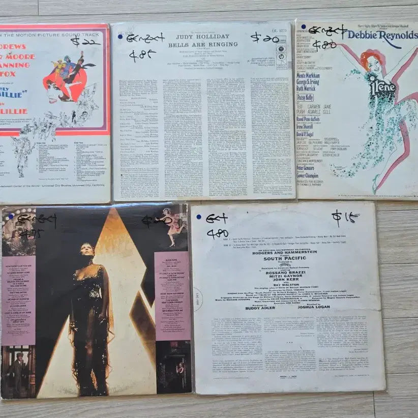 [BUNJANG] Various Artists 5 LP Bundle - Solo Slowly, Bells Are Ringing, Irene, Funny Lady, South Pacific / LP판 앨범 5종 - 쏘로우리 모던 밀리, 벨즈 아 링잉, 아이린, 퍼니 레이디, 사우스