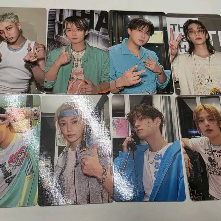 [SOLD OUT] [BUNJANG] Stray Kids Popup Photocard Set / 스트레이키즈 스키즈 팝업 티셔츠 포카 포카만