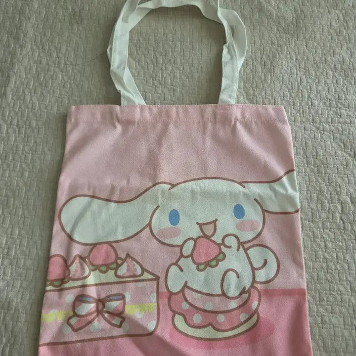 [BUNJANG] Sanrio Cinnamoroll Pink Canvas Eco Bag / 산리오 시나모롤 핑크 캔버스 에코백