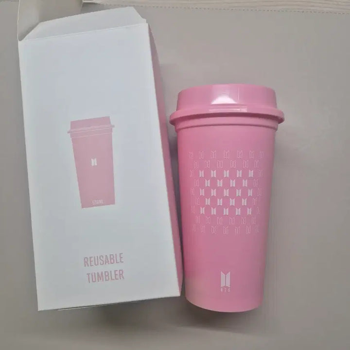 [BUNJANG] BTS Official Pop-up Reusable Tumbler 530ml Pink / 방탄 공식 팝업 리유저블 텀블러 530ml 핑크(새상품)