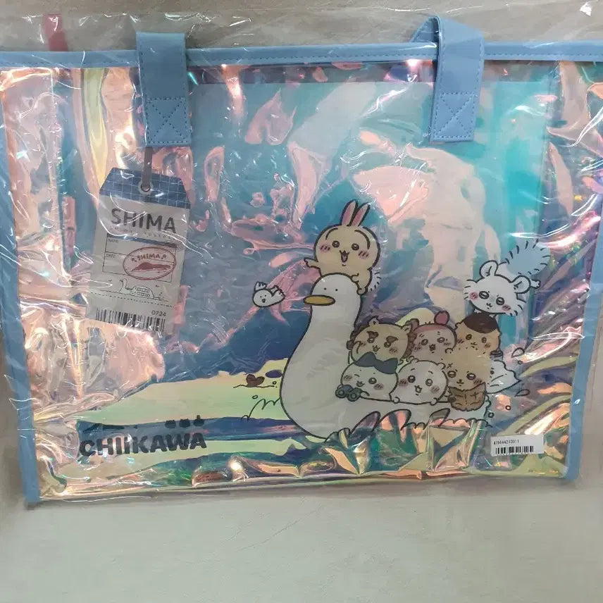 [BUNJANG] Chiikawa Mermaid Island Secret Aurora Beach Bag / 치이카와 인어섬의 비밀 오로라 비치백 가방 모두