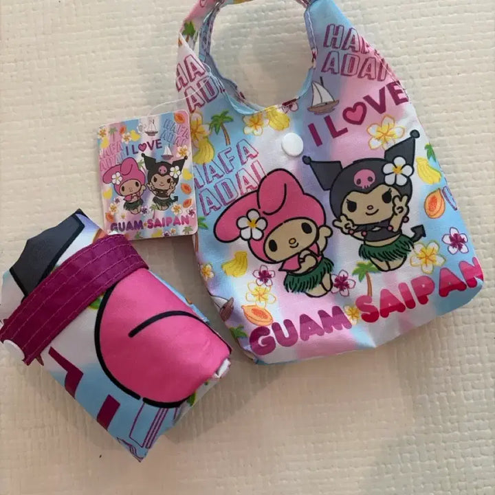 [BUNJANG] Sanrio Guam &amp; Saipan Shopping Bag / 괌 사이판 태닝산리오 장바구니 abc스토어