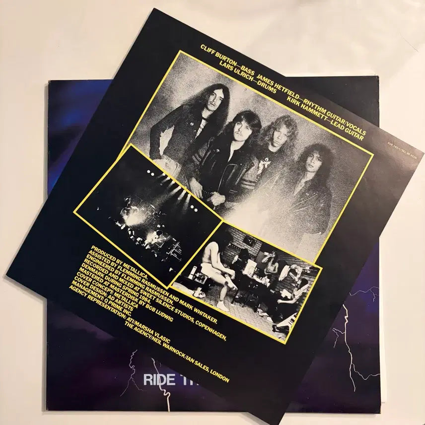 [BUNJANG] Metallica Ride The Lightning 1989 Korean License LP / 메탈리카 (Metallica) - Ride The Lightning