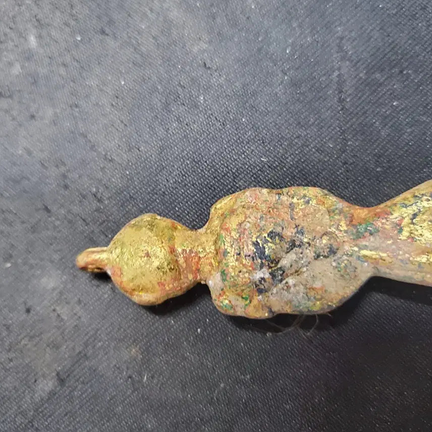 [BUNJANG] Gilded Bronze Figure Pendant (2) Chinese Antique Collectible / 출토품 금동제 인물형 호신불 펜던트(2) 중국 골동품 고미술품 수집품 불상 불교