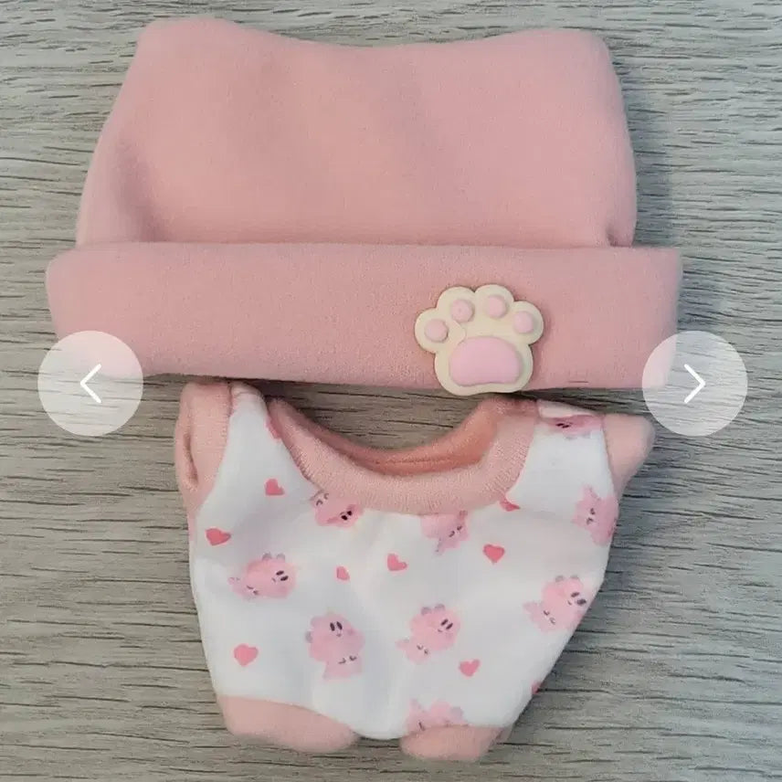 [BUNJANG] 10cm Doll Pajama Outfit (Pink) / 10cm 인형옷 잠옷 핑크
