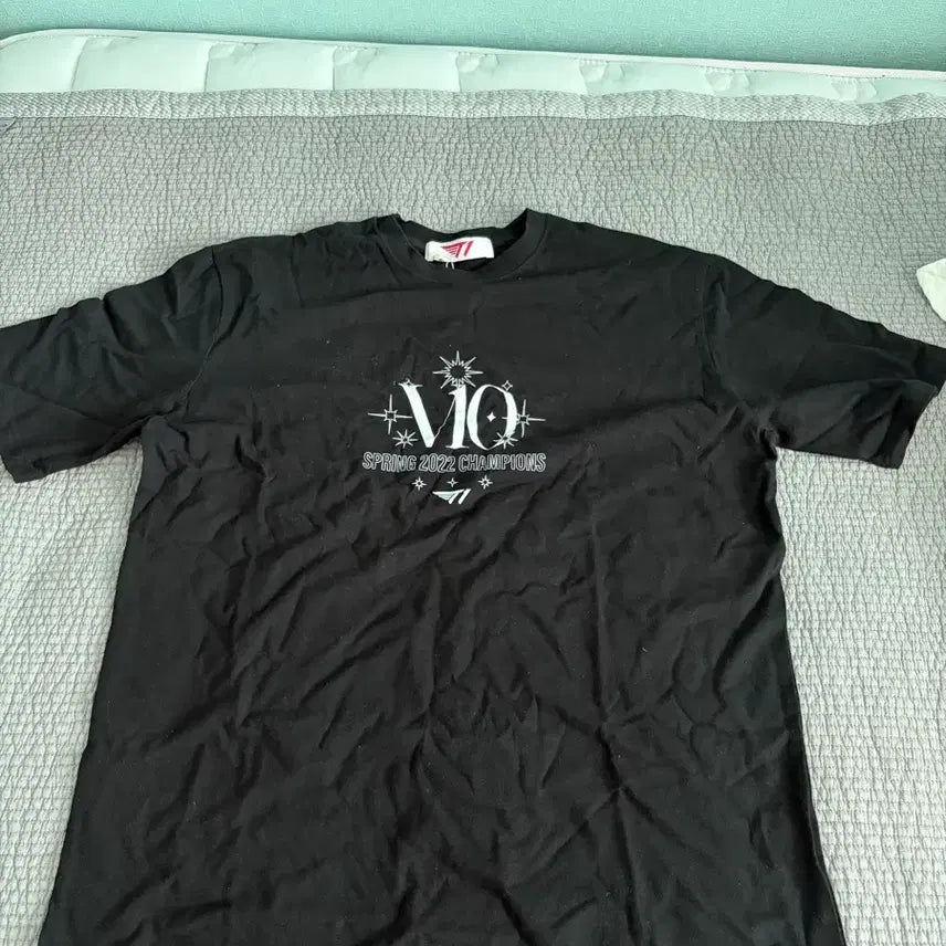 [BUNJANG] T1 V10 Championship T-Shirt Black / T1 v10기념 우승 티셔츠