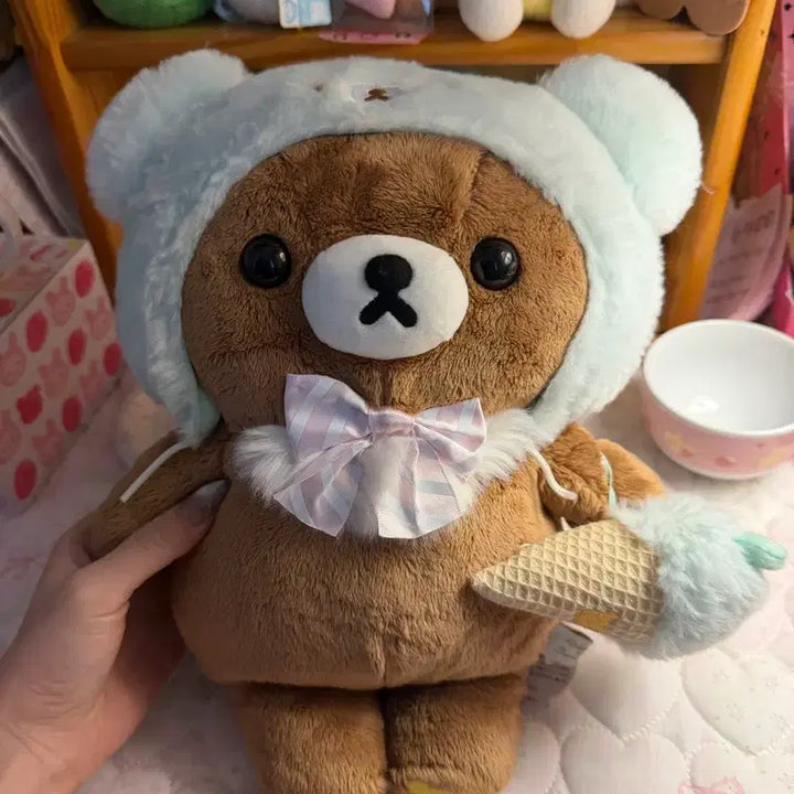 [BUNJANG] Sweet Cream Ice Cream Hat Sweet Potato Plush / 민트아이스크림 코구마