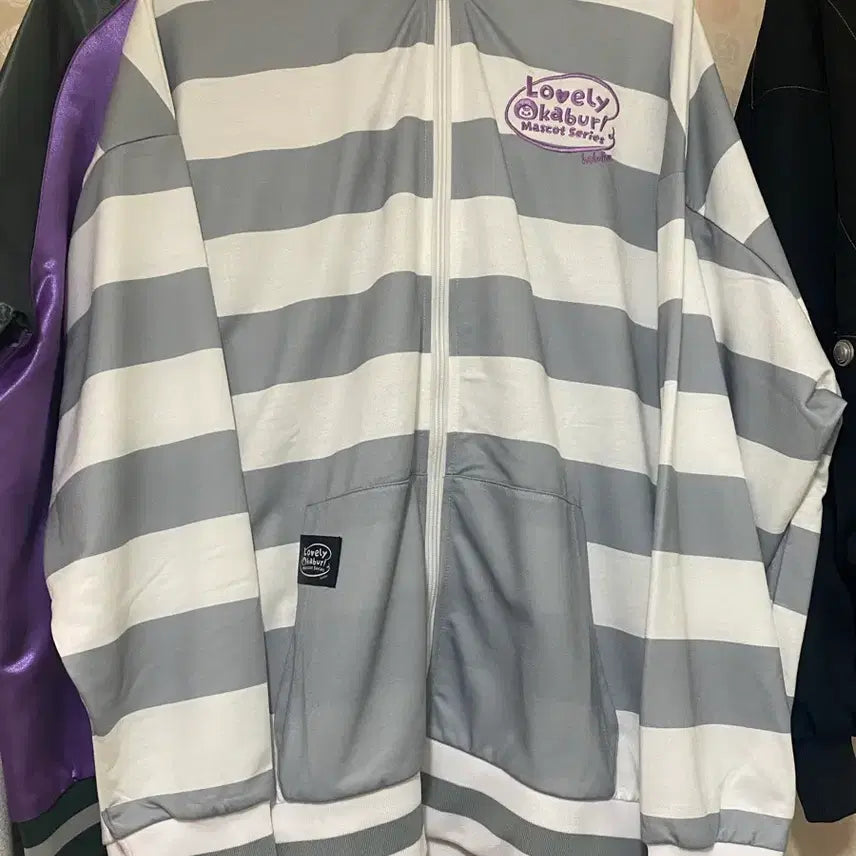 [BUNJANG] Hololive Nekomatas Okayu Zip-up Hoodie L / 홀로라이브 네코마타 오카유 집업 L