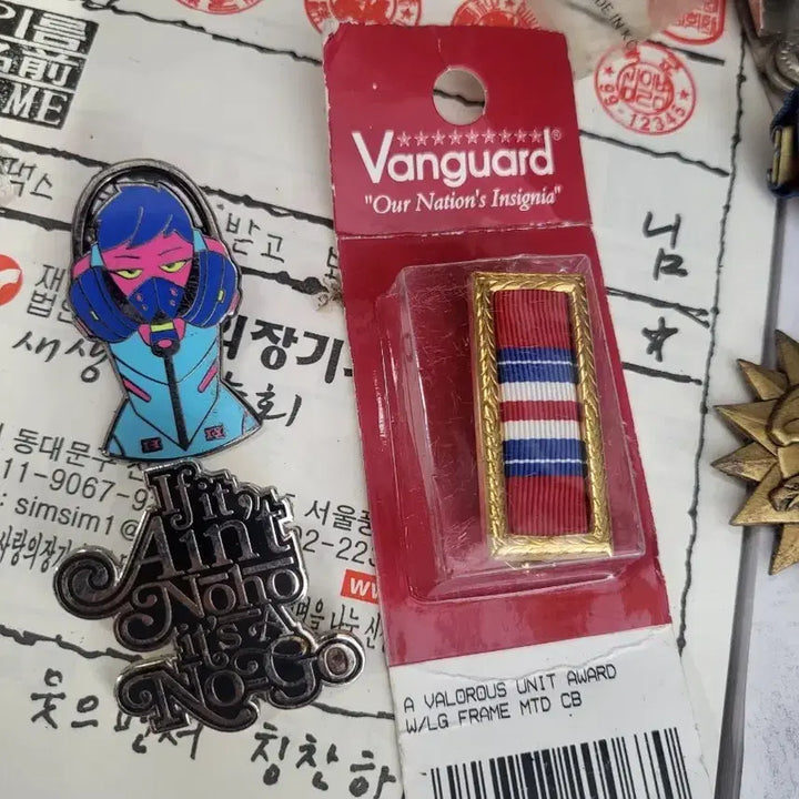 [BUNJANG] Vanguard Award A Valorous Unit Award with Frame / 반가드 훈장 A VALOROUS UNIT AWARD