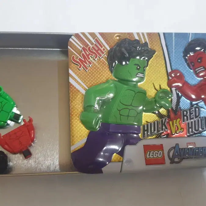 [BUNJANG] LEGO Marvel Avengers Hulk vs. Red Hulk Tin Case New / 레고 마블 어벤져스 헐크vs레드헐크 틴케이스 새상품