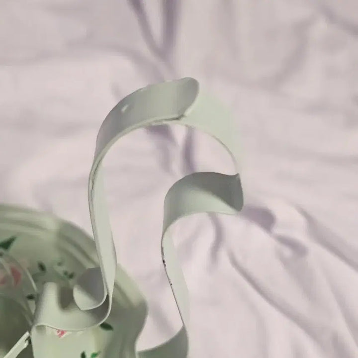[BUNJANG] Vintage Hand-Painted Mint Single Candle Holder / 빈티지 핸드페인팅 민트 촛대 1구 캔들홀더 챔버
