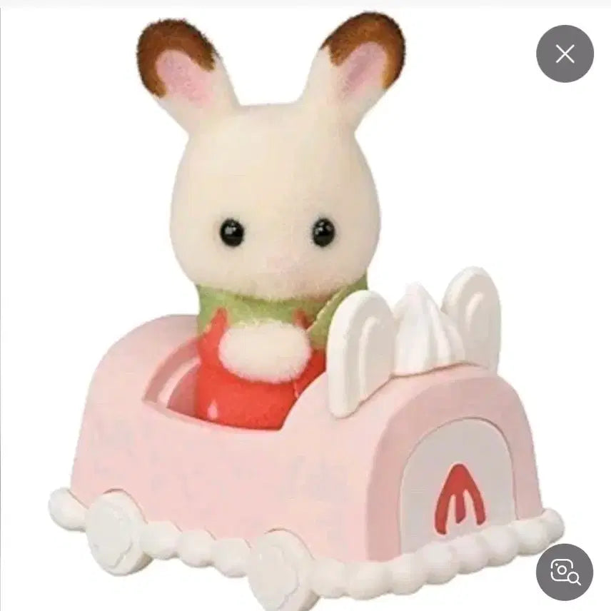 [BUNJANG] Sylvanian Families Baby Cake Car Strawberry Cake Car / 실바니안 패밀리 아기 케이크 자동차 딸기케이크차