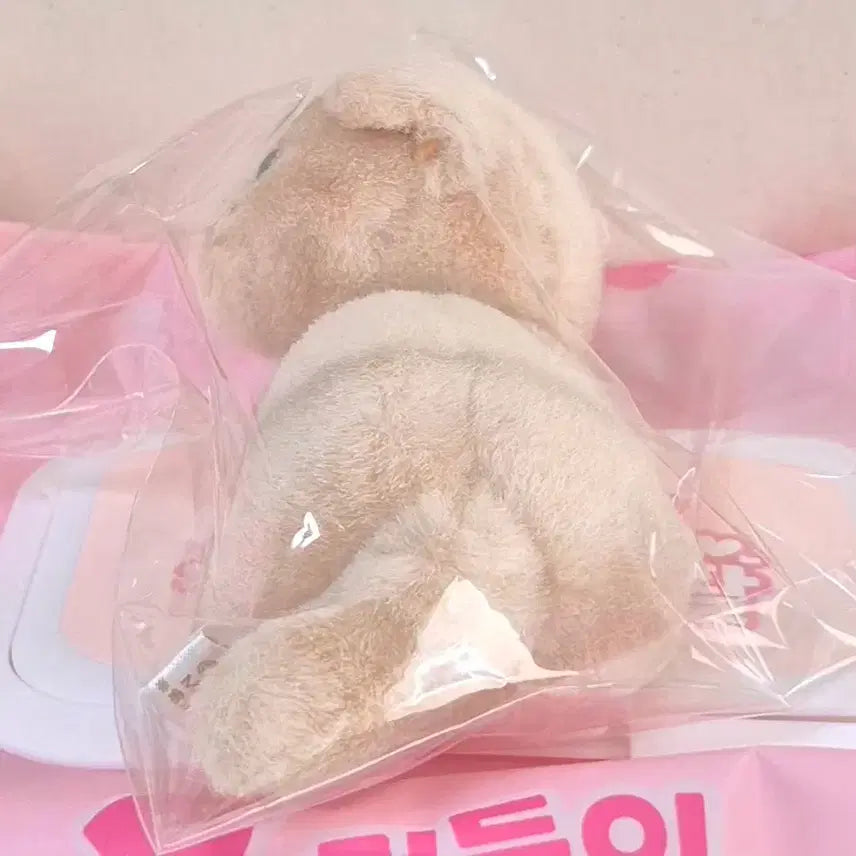 [BUNJANG] Vintage Pink Cat Baby Mascot Poop Doll / 고전 빈티지 연핑크코 연치즈냥 아기 고양이 마스코트 똥인형