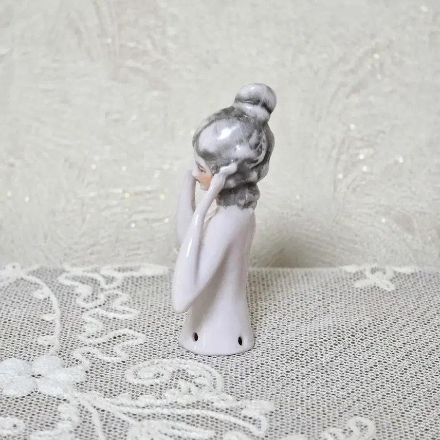 [BUNJANG] Antique German Half Doll Porcelain Figurine / Antique Half Doll 독일 앤틱 하프돌 도자기 인형 빈티지 소품 오브제 장식