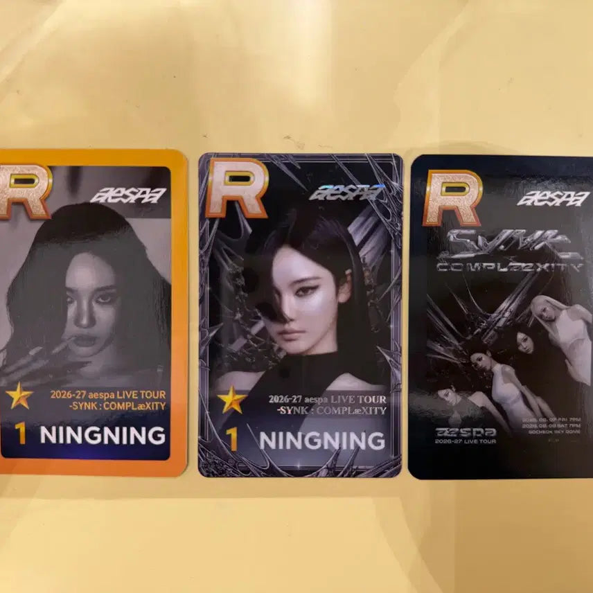 [BUNJANG] Aespa Ningning SYNK: COMPLaeXITY Concert Photocard / 에스파 닝닝  2026-27 에스파 콘서트 -SYNK : COMPLaeXITY 슈스엠 미션인증 구매인증포카 양도