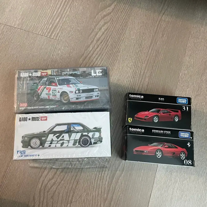 [BUNJANG] Mini GT Kaido M3, Tomica F40, and 2 More Cars Bundle Set / 미니지티 카이도 M3, 토미카 F40등 4종 일괄판매