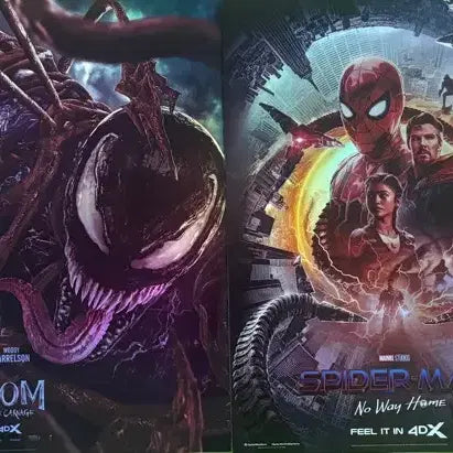 [BUNJANG] Spider-Man Venom 4D Movie Poster Set / 스파이더맨 베놈 4d 영화 포스터 팝니다