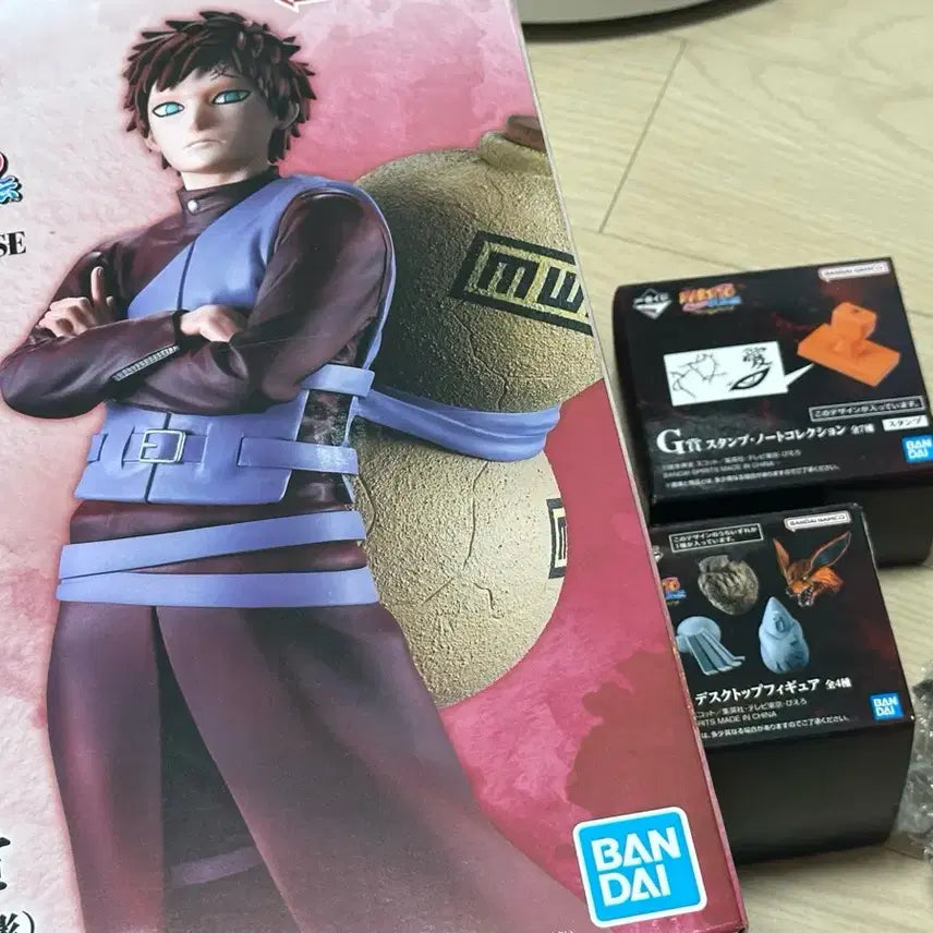 [BUNJANG] Ichiban Kuji Naruto Gaara Figure D Prize, Shukaku Magnet F Prize, Stamp G Prize Set (Sealed) / (미개봉)나루토 제일복권 D상 가아라 피규어+F상 일미 마그넷+G상 도장