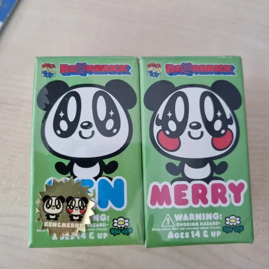[BUNJANG] Bearbrick Can &amp; Merry Set / 베어브릭 캔 앤 메리 세트