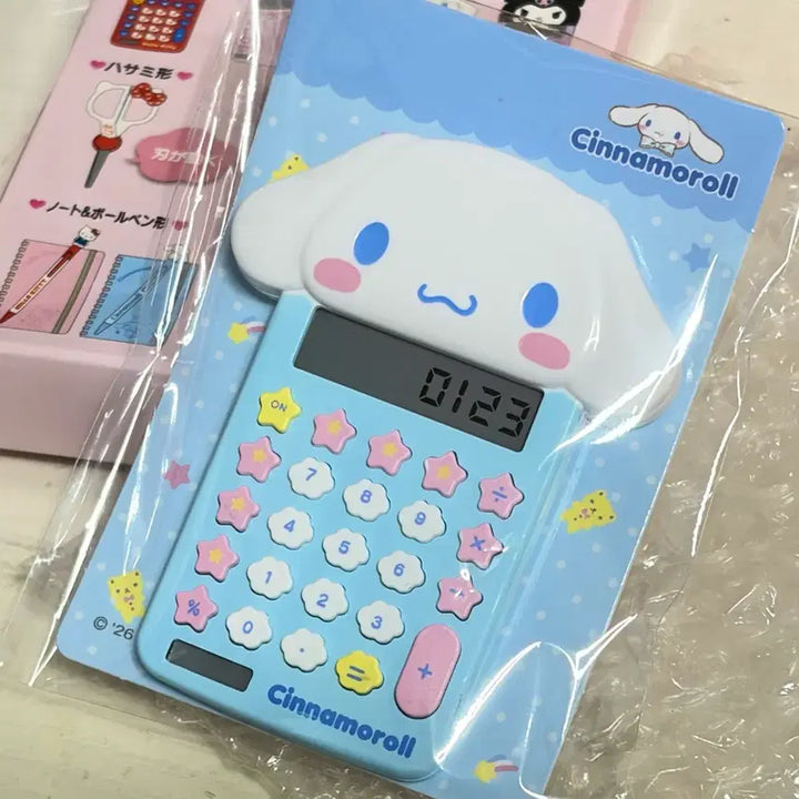 [BUNJANG] Sanrio Cinnamonroll Mini Stationery Magnet Calculator / [산리오정품] 미니 문구 마그넷 시나모롤 계산기