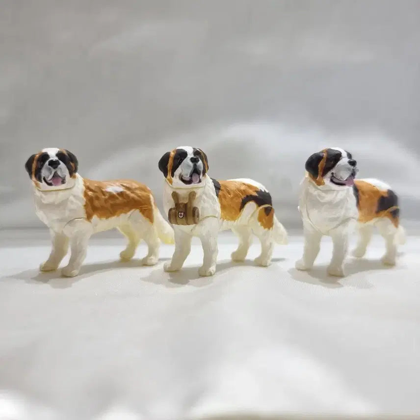 [BUNJANG] Kaiyodo Choco Egg Saint Bernard Figure Set (3 Types) / 카이요도 초코에그 세인트버나드 피규어 3종 세트