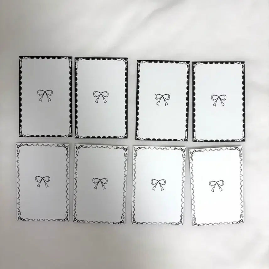 [BUNJANG] Double-Sided Photocard Sleeves (White/Black) / 포카 대지 양면 화이트 블랙