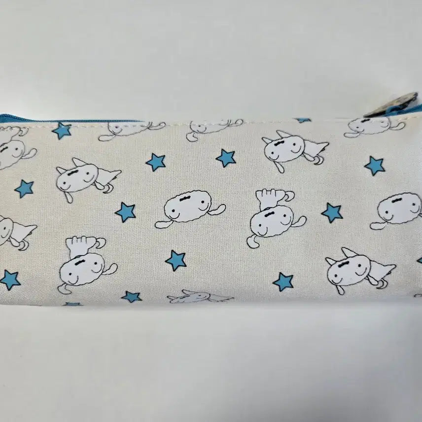 [BUNJANG] Shin-chan White Dog Pencil Case &amp; Pouch with Acrylic Keyring / 흰둥이 필통 겸 파우치