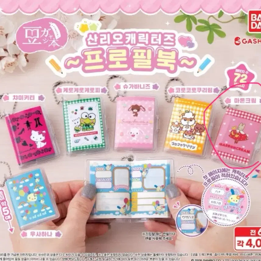 [BUNJANG] Sanrio Characters Profile Book Mini Series - Marron Cream / 미니북 시리즈 산리오캐릭터즈 프로필장 마론크림