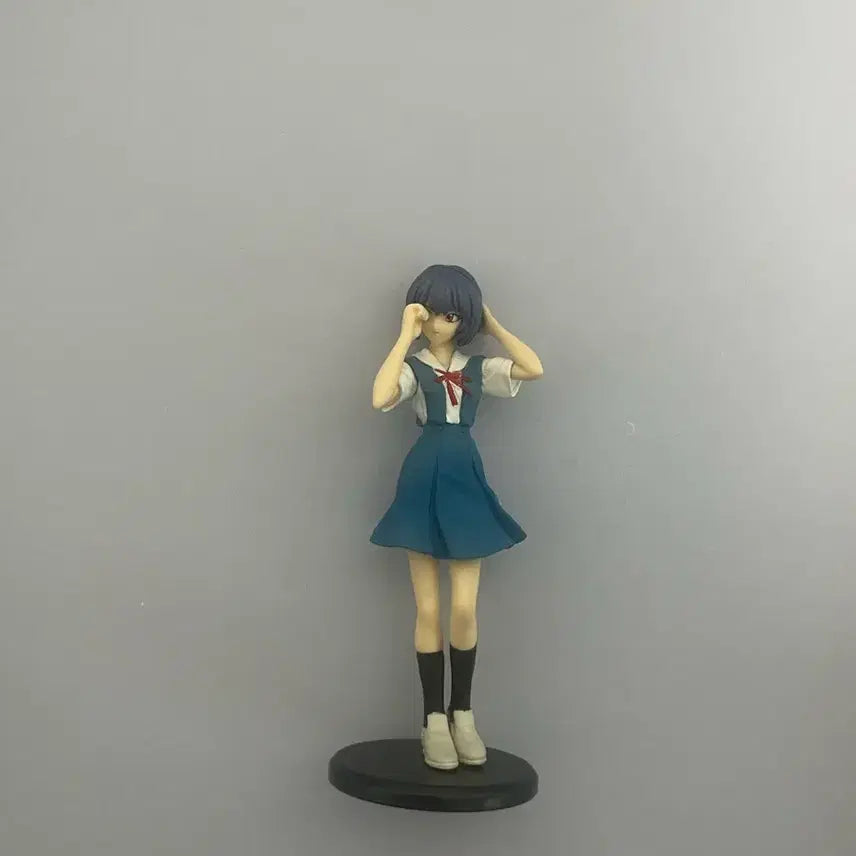 [BUNJANG] Evangelion Ayanami Rei School Uniform Mini Figure / 에반게리온 아야나미 레이 교복 미니 피규어