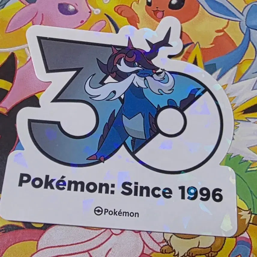 [BUNJANG] Pokemon 30th Anniversary Logo Sticker Hisuian Decidueye / 포켓몬스터 팝업스토어 30주년 로고 스티커 히스이 대검귀