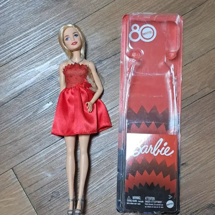 [BUNJANG] Barbie 80th Anniversary Red Dress Fashion Doll (Unsealed) / [단순개봉] 바비 80주년 기념 레드 드레스 패션 인형
