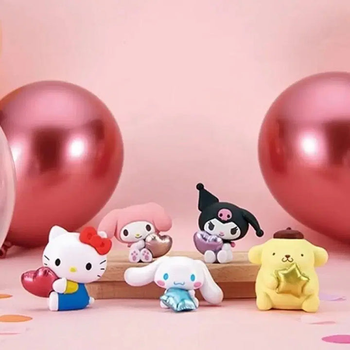 [BUNJANG] Sanrio Characters Sparkling Balloon Figures Bundle Set / 일괄) 산리오 캐릭터즈 반짝이는 풍선 피규어
