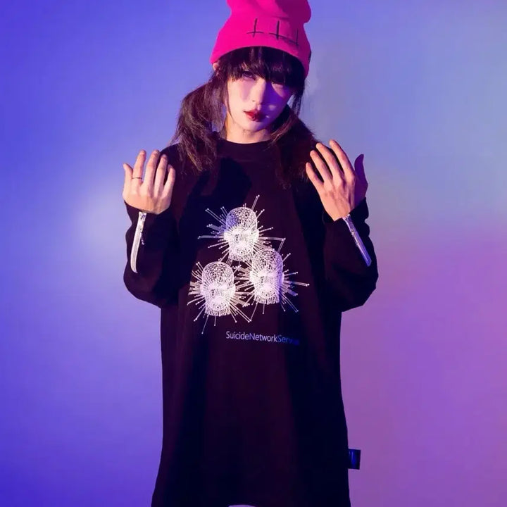 [BUNJANG] Madmans Esprit Suicide Network Service Long Sleeve T-Shirt / Madmans Esprit 매드맨즈 에스프리 머천 굿즈