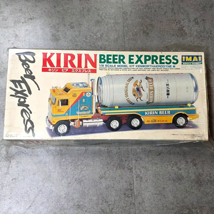 [BUNJANG] IMAI 1991 Kenworth Aerodyne 86 Kirin Beer Express 1/28 Scale Plastic Model Kit / [빈티지/희귀] 1991년산 이마이(IMAI) 1/28 기린맥주 트럭 프라모델 (KIRIN BEER EXPRESS)