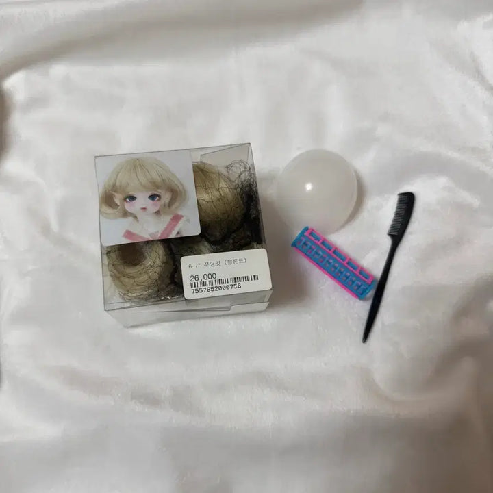 [BUNJANG] Chicabi Pudding Cut Wig 6-7 inch Blonde / 구체관절인형 가발