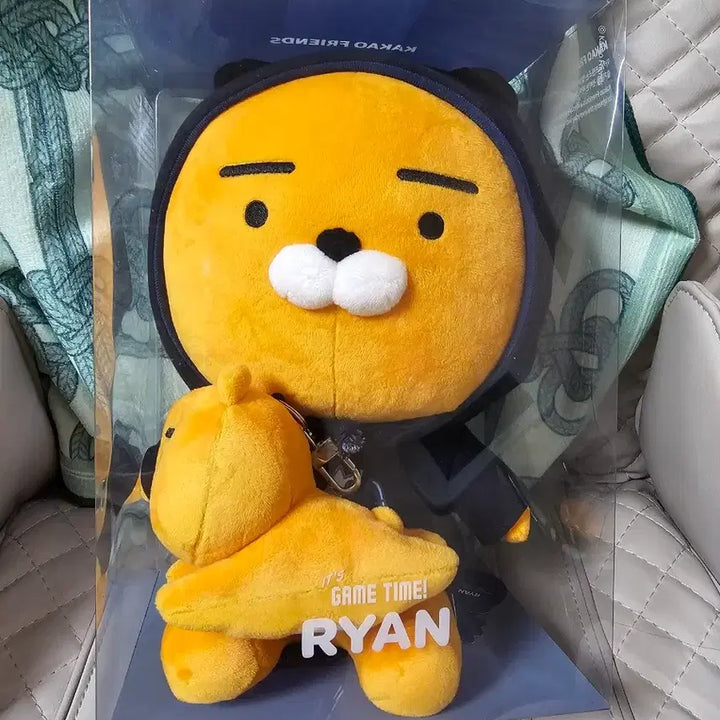[BUNJANG] Kakao Friends Hood Ryan Doll &amp; Ryan Doll Keychain Bundle Set / 카카오프렌즈 후드라이언 인형 라이언인형키링 일괄