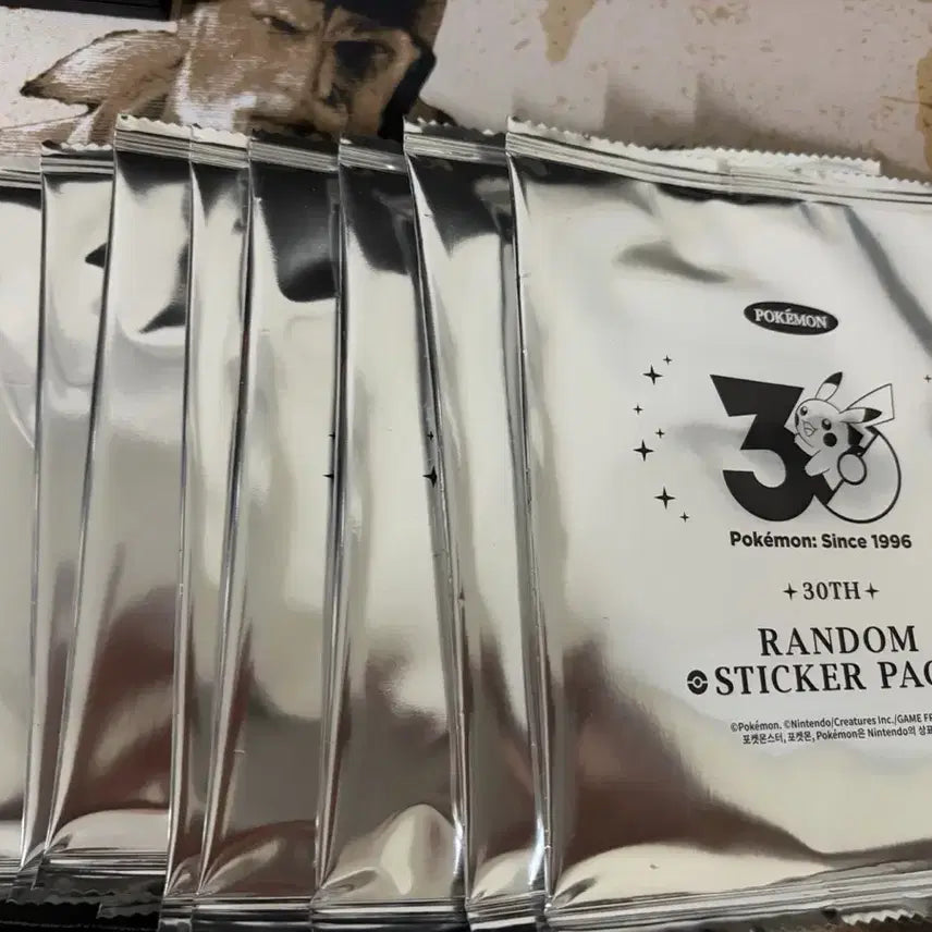 [BUNJANG] Pokemon 30th Anniversary Random Sticker Pack + Bonus Sticker / 포켓몬 30주년 랜덤 스티커 팩 + 특전