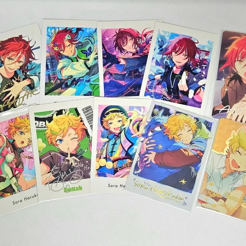 [BUNJANG] Ensemble Stars Switch Natsume Sora Bundle Set Trading Cards / [일괄] 앙스타 스위치 나츠메 소라 파샷츠 파샤 지류 포카
